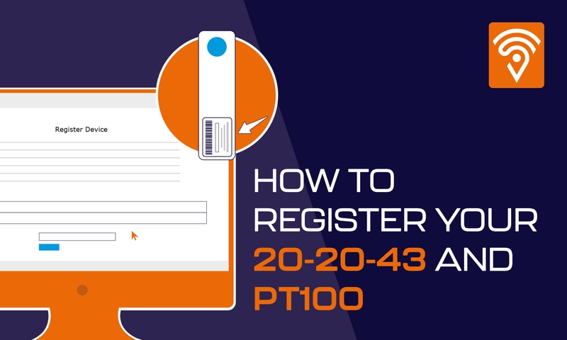 Register your sensor and Pt100